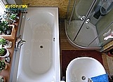 malá koupelna-bytové jádro na minimálním prostoru pouze 180x180 cm včetně sprchového koutu a