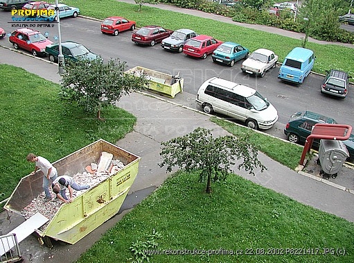 první dny při kompletní rekonstrukci bytu